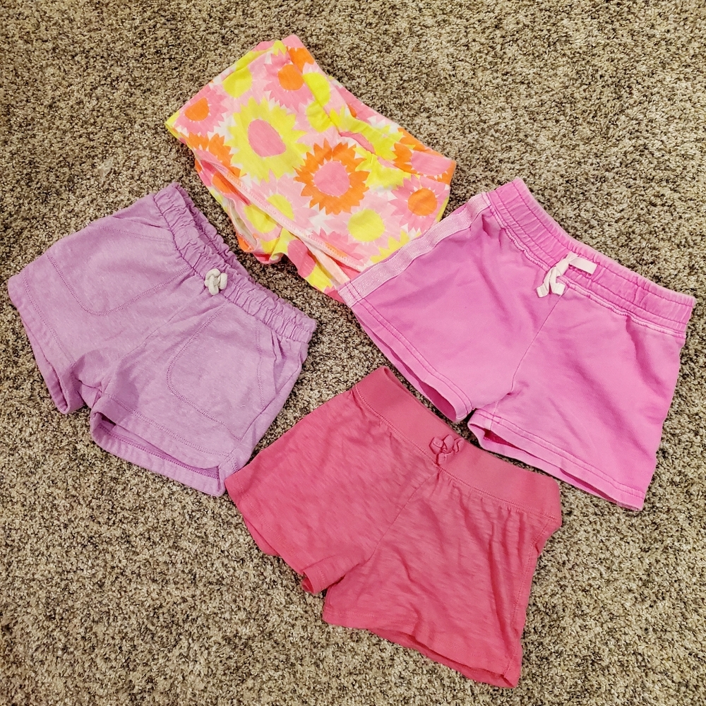 Girls summer shorts lot size 4T